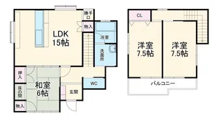 静岡県浜松市中央区文丘町【一戸建】の間取り