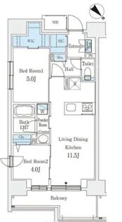 リテラス西日暮里【4階】の間取り