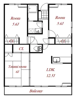 プチ・ロワイヤル【2階】の間取り