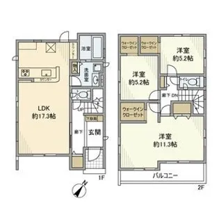 埼玉県さいたま市大宮区天沼町1【一戸建】の間取り