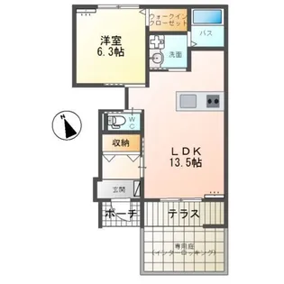 シャトー マリアージュ【1階】の間取り