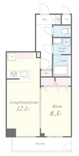 ラ・クール【6階】の間取り