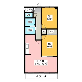 バンブータウン【2階】の間取り
