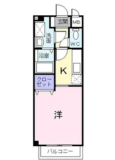 ツァールアインス【2階】の間取り
