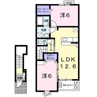 リノ・ガーデン レア【2階】の間取り