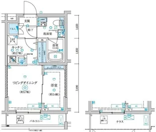 ベルシード王子神谷【1階】の間取り