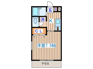 フォレスト連坊弐番館【1階】の間取り