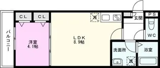 ジーメゾン春日部花積【2階】の間取り