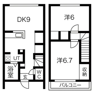 北海道札幌市西区宮の沢三条5【一戸建】の間取り