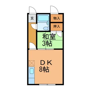 ハイツポプラ【1階】の間取り
