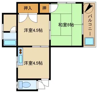 中村マンション【4階】の間取り