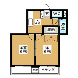レジデンス南台【2階】の間取り