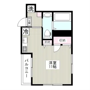 ウエスト フォレスト【1階】の間取り