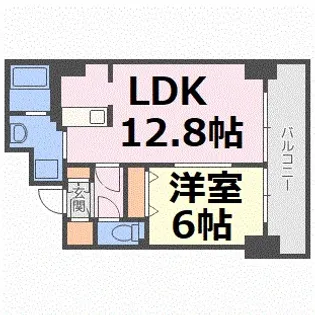 1LDKの間取り画像