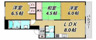 アネックス武庫之荘【2階】の間取り