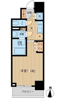 東京都台東区入谷1【マンション】の間取り