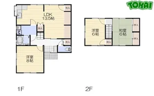 三重県松阪市宝塚町【一戸建】の間取り