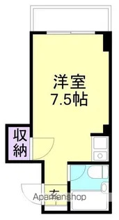 ロイヤルコーポ新通【3階】の間取り