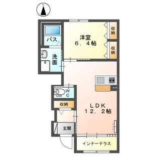 クレスト【1階】の間取り