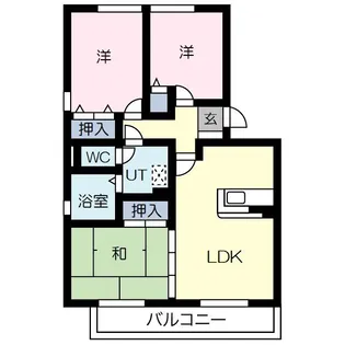 エスポワール今泉【1階】の間取り