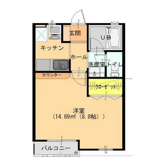 ピエールドゥ若宮【1階】の間取り