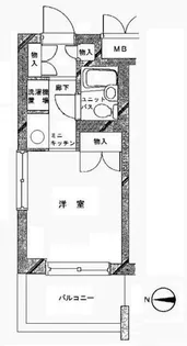 ペガサスマンション目白【1階】の間取り