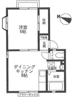 神奈川県横浜市鶴見区鶴見中央3【アパート】の間取り