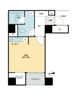 レアシス秋葉原【3階】の間取り