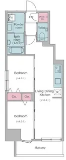 東京都台東区入谷2【マンション】の間取り
