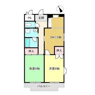 ロイヤルマンションHamada【4階】の間取り