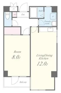 エスティガーデン【2階】の間取り