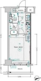 1Kの間取り画像