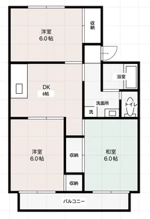 高知県高知市介良乙【アパート】の間取り