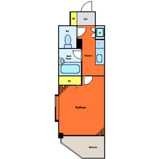 東京都品川区西五反田6【マンション】の間取り