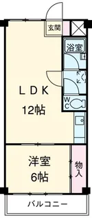 オークマンション【6階】の間取り