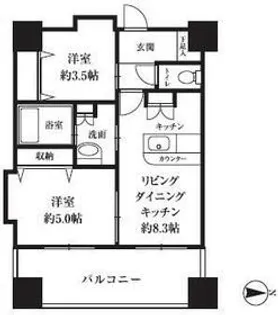HF西新宿レジデンスWEST【10階】の間取り