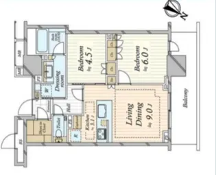 ブランズタワー豊洲【11階】の間取り