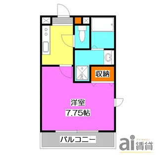 東京都東村山市秋津町1【アパート】の間取り