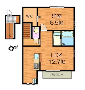 東京都稲城市矢野口【アパート】の間取り