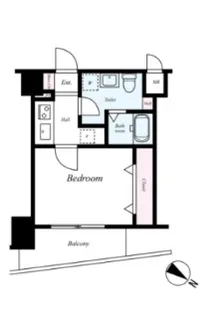 グリフィン横浜・ディアコート【8階】の間取り