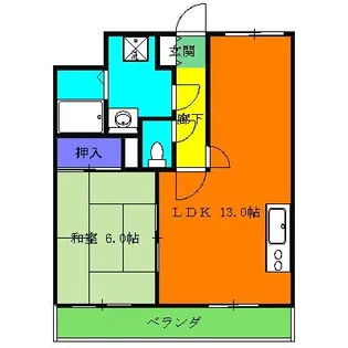 グレース・トーエイ【1階】の間取り