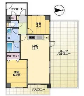 セントポーリアI【7階】の間取り