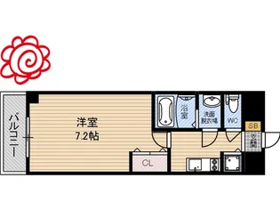 Chez・moi・Yokodutsumi【5階】の間取り