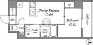 ウインズコート京都西陣【3階】の間取り