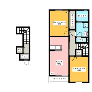 リブレア・テン Bの間取り