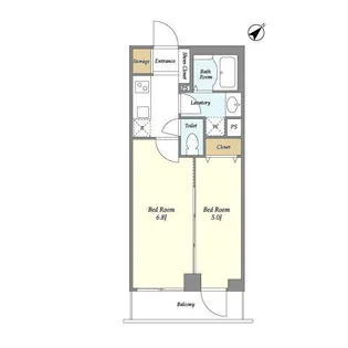 ミュプレ渋谷【3階】の間取り