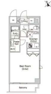 プライムアーバン麻布十番【6階】の間取り
