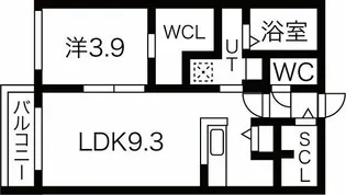 LIISA桑園【2階】の間取り