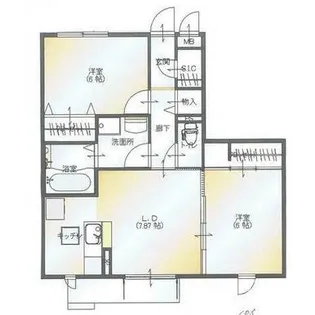 リアントゥール【1階】の間取り
