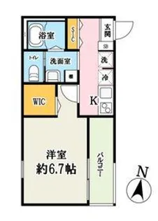セレーノ西浦和【2階】の間取り